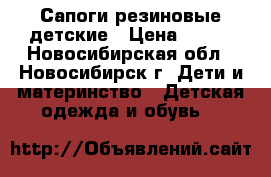 Сапоги резиновые детские › Цена ­ 100 - Новосибирская обл., Новосибирск г. Дети и материнство » Детская одежда и обувь   